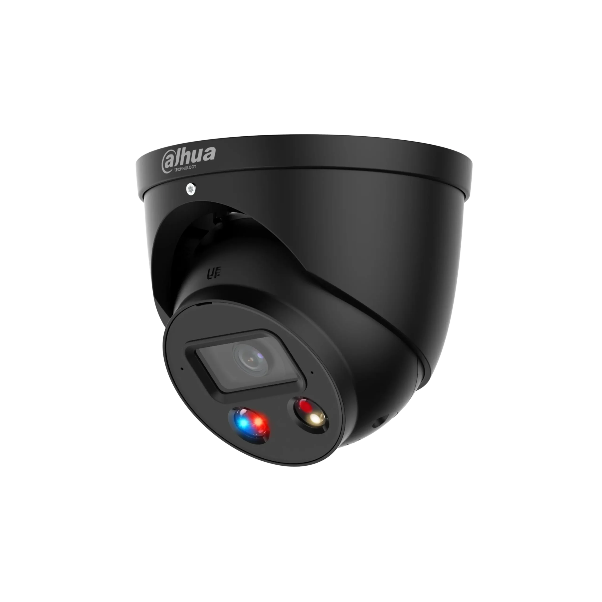 Black Dahua DH-IPC-HDW3549HP-AS-PV 5MP TiOC 2.0 Fixed-Lens Turret Camera With WizSense Technology