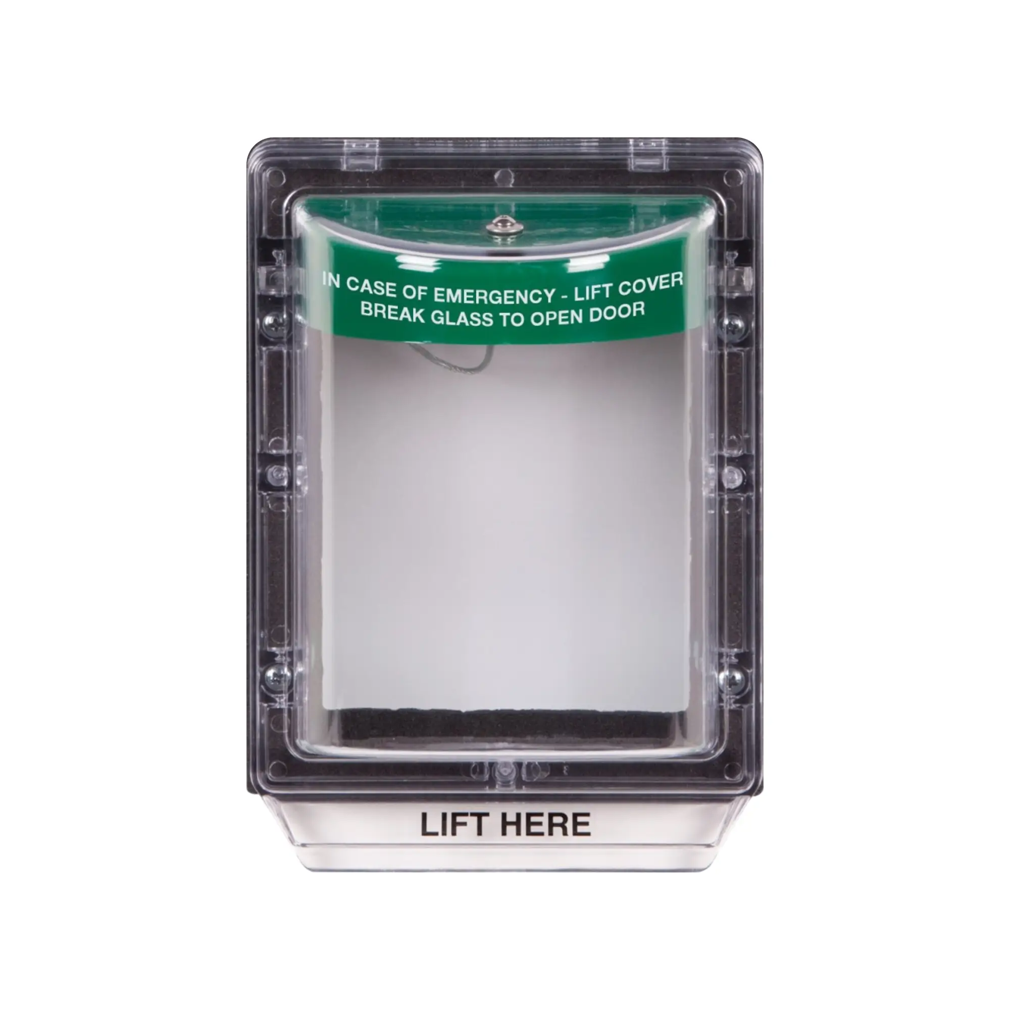 Weatherproof Stopper for Emergency Door Release