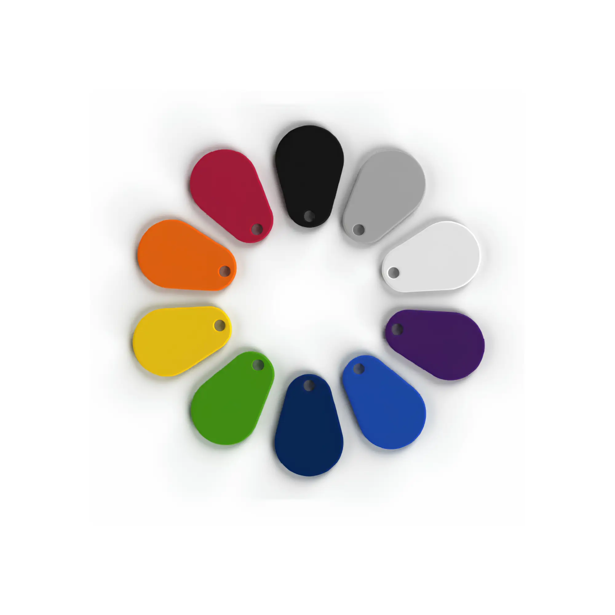 Authenticard A-KEY-D4-EV3: RFID Key Fob In Choice of 10 Colours
